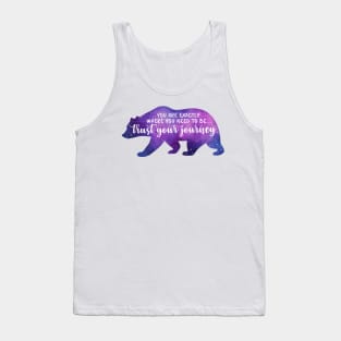 Spirit Bear Silhouette Positive Quotes Affirmation Reminder Tank Top